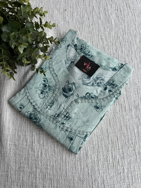 L Size Printed alpine nighty