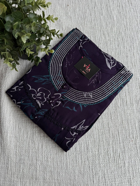 L Size Printed alpine nighty