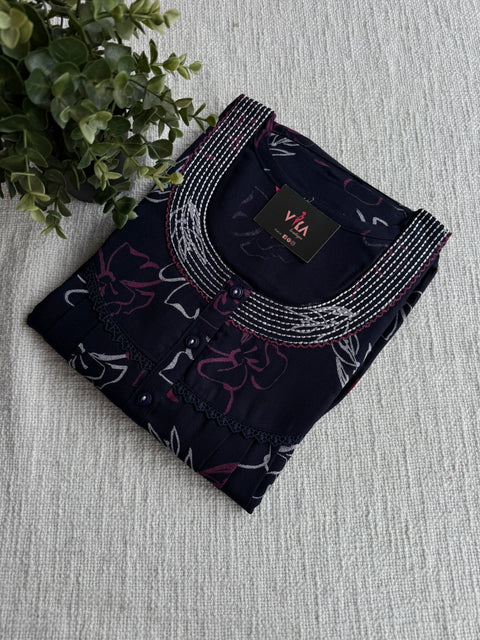 L Size Printed alpine nighty