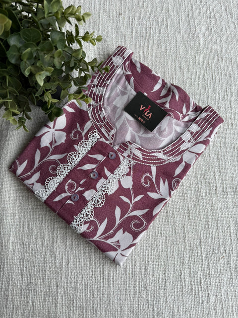 XXL Size Printed alpine nighty