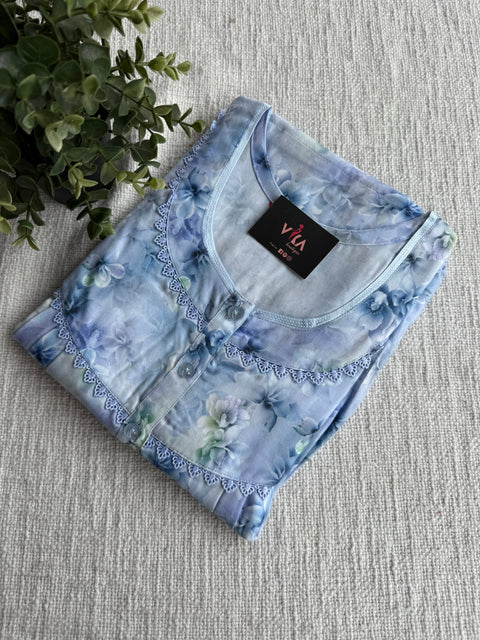 XXL Size Digital Printed alpine nighty
