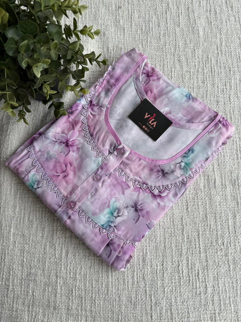 XXL Size Digital Printed alpine nighty
