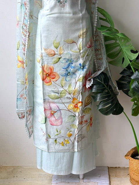 Digital printed Linen salwar suit material