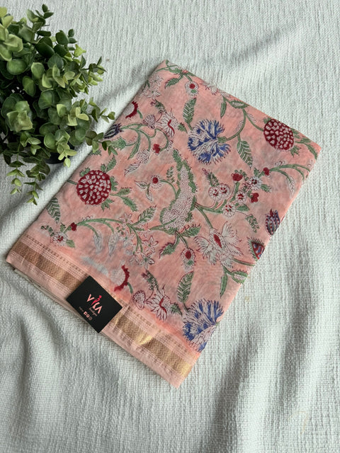 Maheswari border chanderi saree