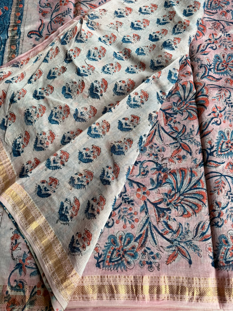 Maheswari border chanderi saree