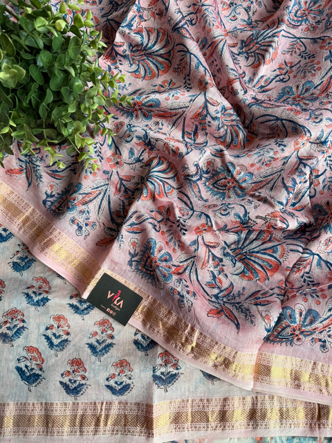 Maheswari border chanderi saree