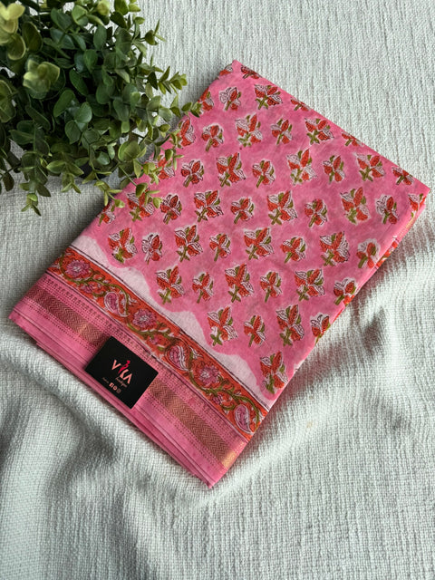 Maheswari border chanderi saree