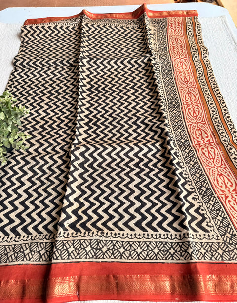 Maheswari border chanderi saree