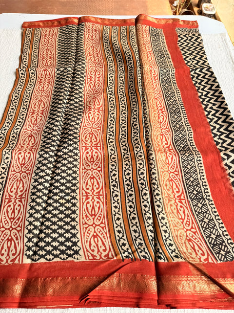 Maheswari border chanderi saree