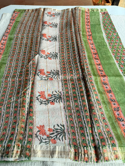 Maheswari border chanderi saree