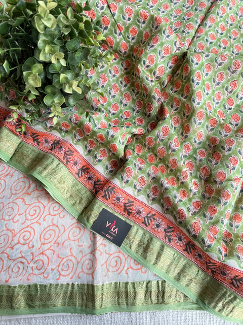 Maheswari border chanderi saree