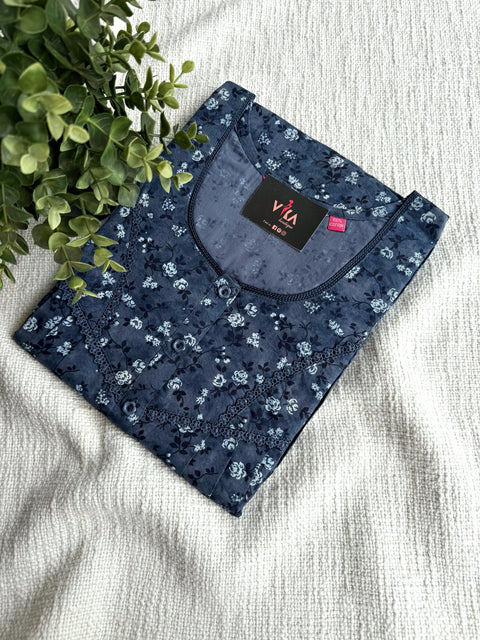 XL size printed cotton nighty