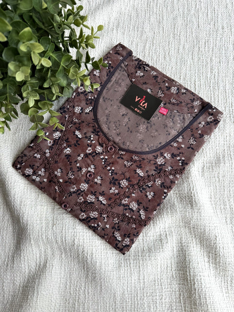 XL size printed cotton nighty