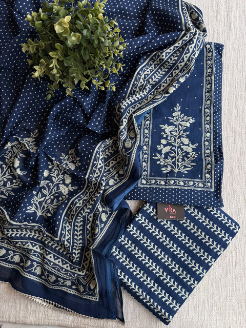 Printed cotton suit material