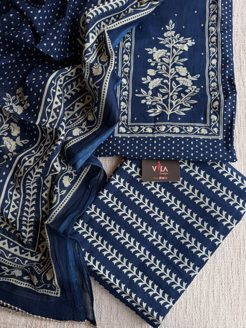 Printed cotton suit material
