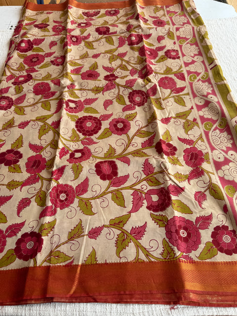 Kalamkari chennuri silk Saree