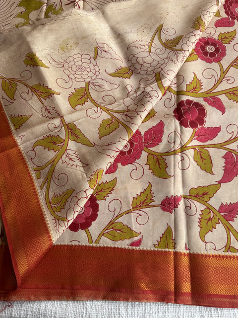 Kalamkari chennuri silk Saree