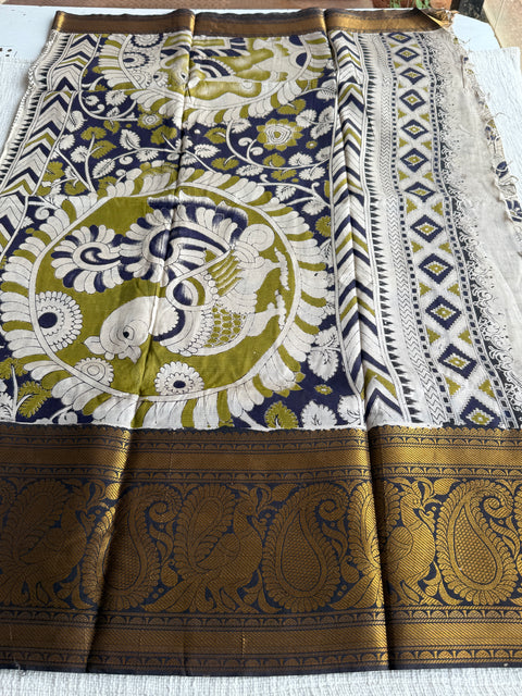 Kalamkari chennuri silk Saree