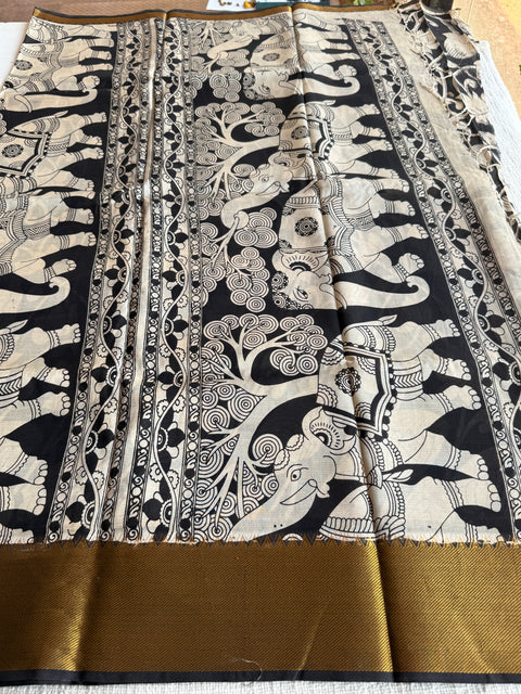 Kalamkari chennuri silk Saree