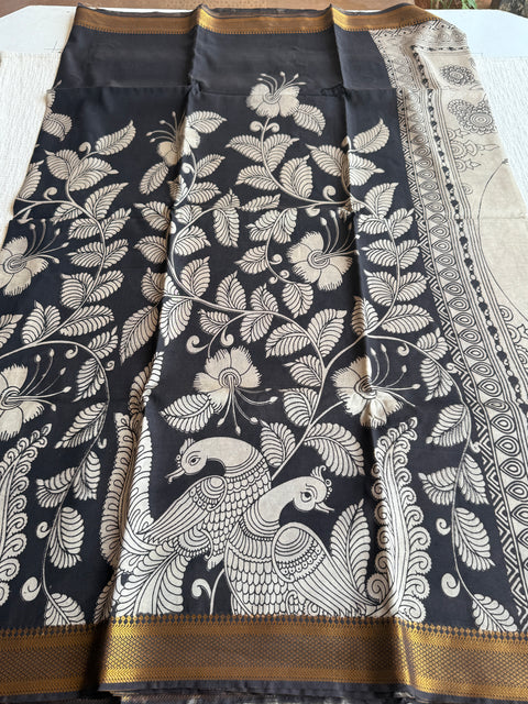 Kalamkari chennuri silk Saree