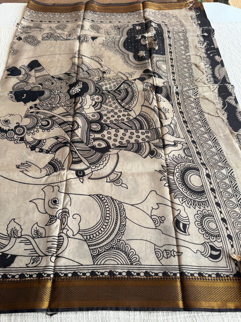 Kalamkari chennuri silk Saree