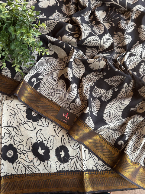 Kalamkari chennuri silk Saree