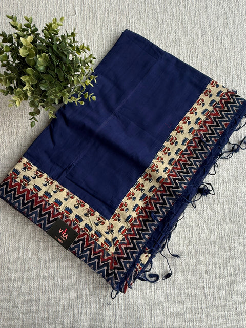 Patch work Mangalgiri Cotton Saree