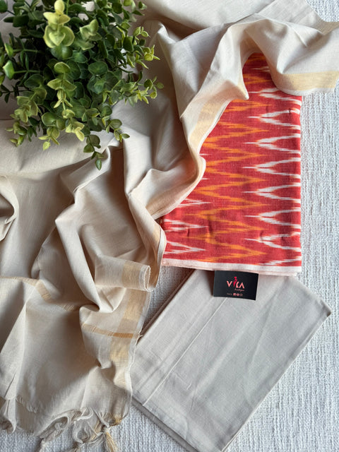 Ikat cotton salwar material