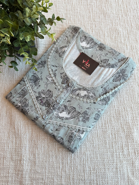 L size Printed Alpine nighty