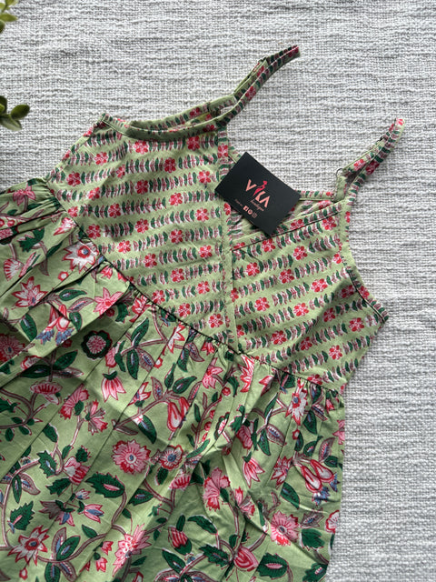 Printed pure cotton frock