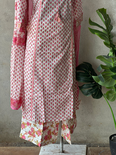 Printed cotton kurti Palazzo pant set