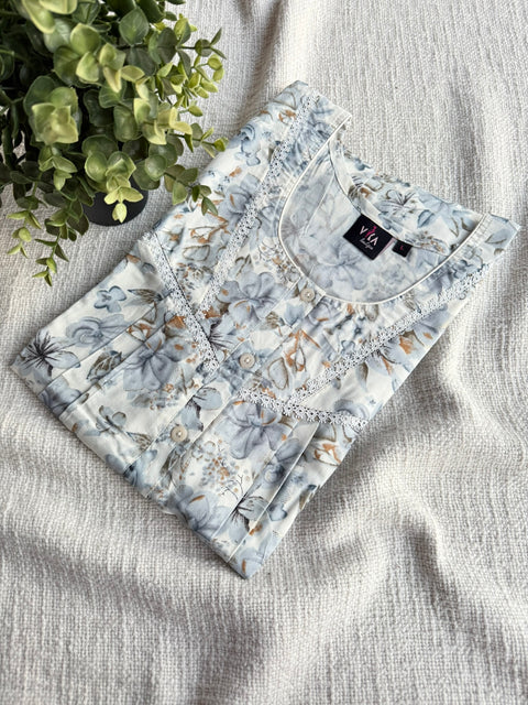L Size Digital Printed alpine nighty