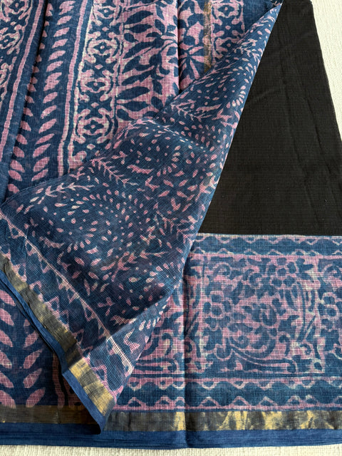 Printed kota cotton saree