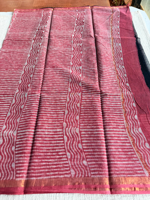 Printed kota cotton saree