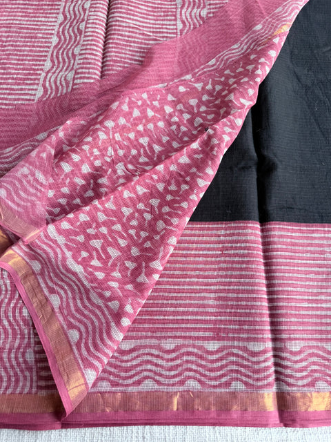 Printed kota cotton saree