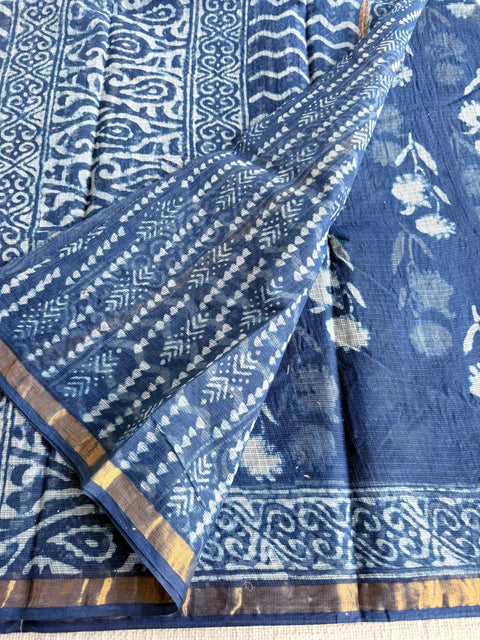 Printed kota cotton saree