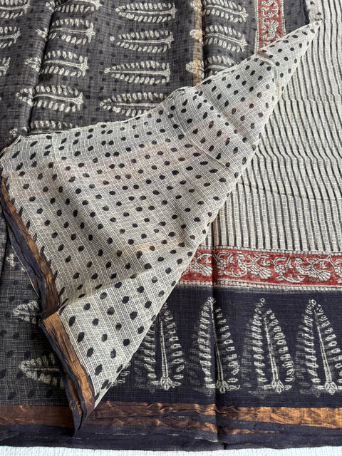 Printed kota cotton saree