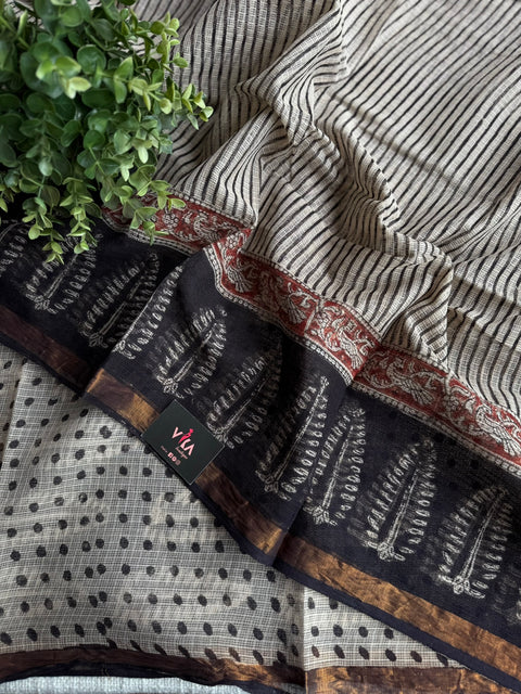 Printed kota cotton saree