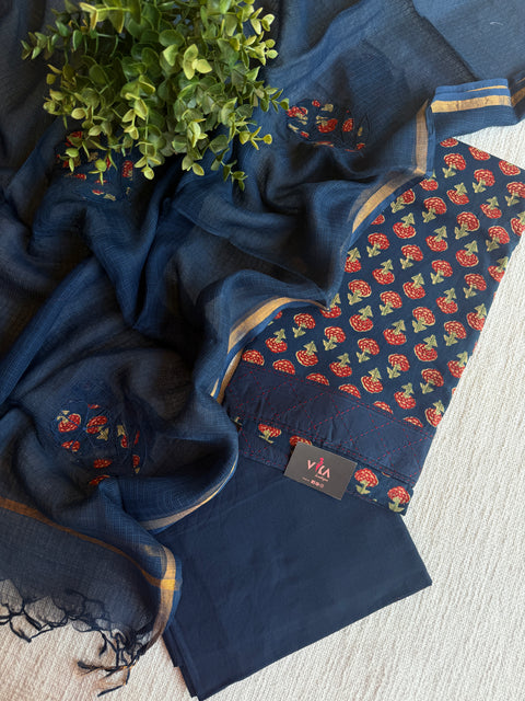 Printed cotton salwar suit material