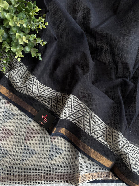 Printed kota cotton saree