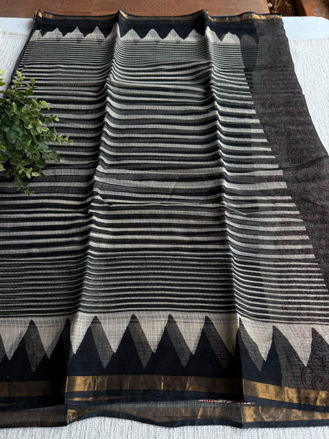 Printed kota cotton saree