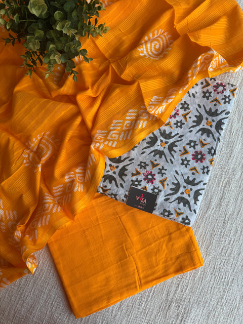Printed cotton salwar material