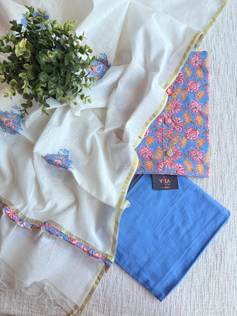 Printed cotton salwar material