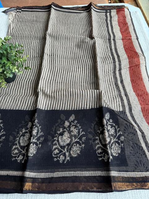 Printed kota cotton saree