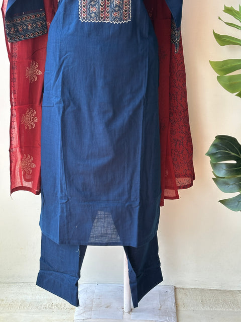 Blue cotton Readymade set