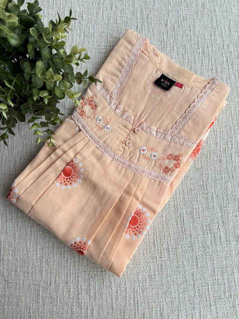 XL size Celebrity cotton Emb nighty