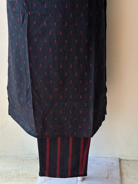 Dark blue pure cotton kurta pant