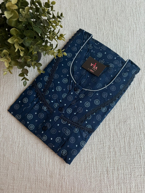 XL size printed cotton Nighty