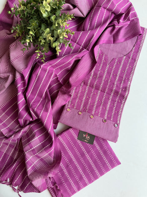 Handloom cotton salwar suit material