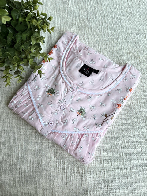L and XL size Soft Poly cotton Nighty
